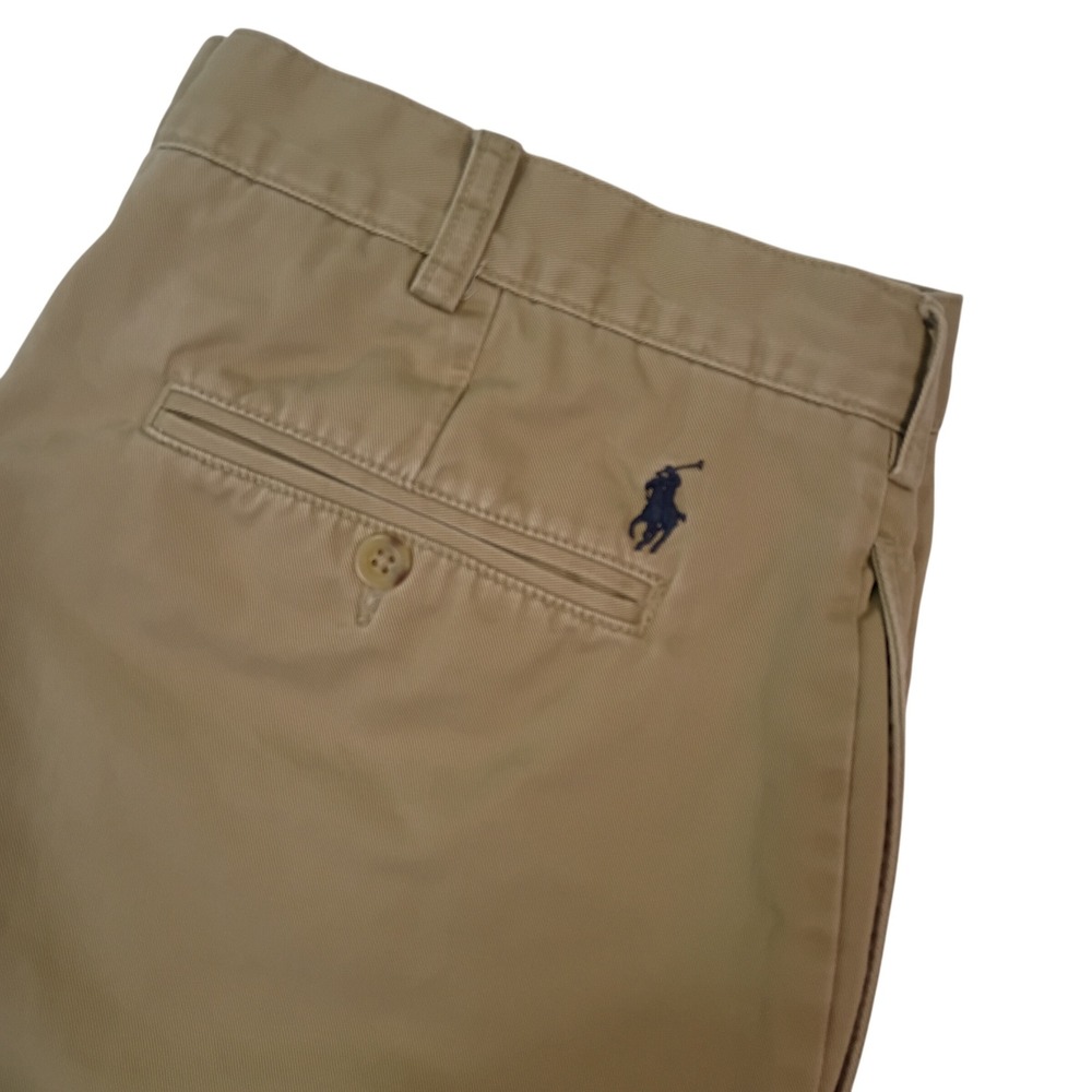 Polo Ralph Lauren Tyler Shorts Mens 40T Tan Khaki Cotton Pleated Chino 40 Tall